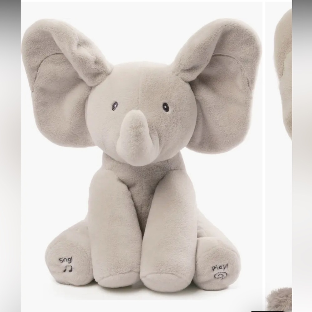 Baby Gund Flappy The Elephant Musical Stuffed Animal